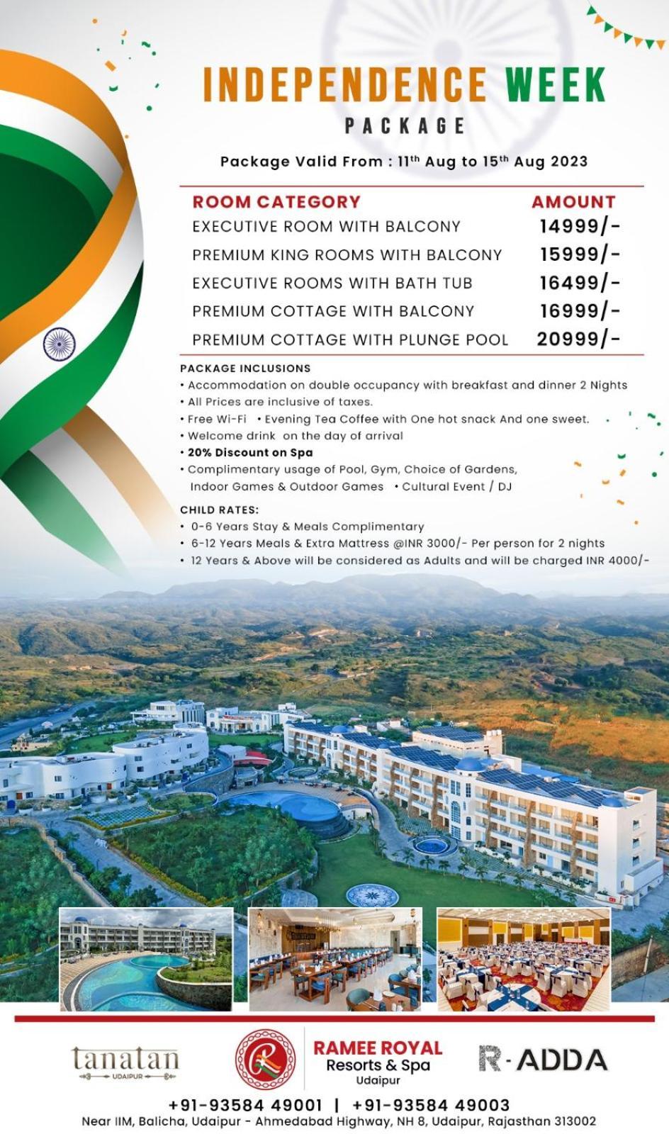 Ramee Royal Resort Udaipur Bagian luar foto